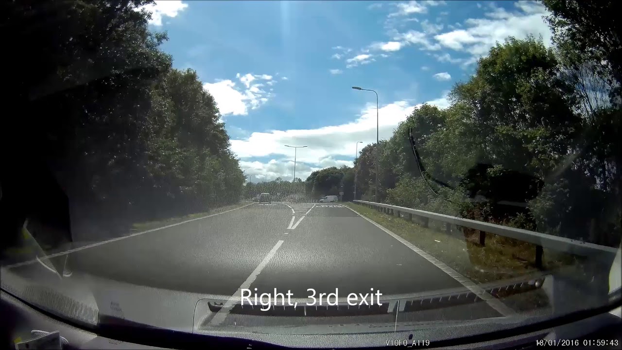 Kingston Park roundabout, A1 Southbound to Jedburgh A696