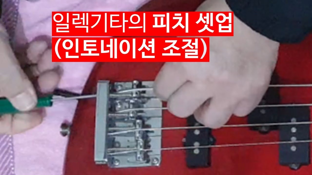 일렉기타 피치 셋업하기