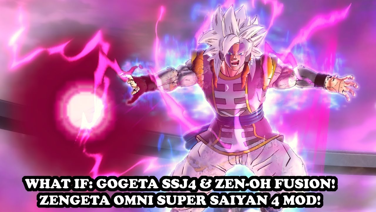 WHAT IF: GOGETA SSJ4 & ZENO FUSION! ZENGETA OMNI SSJ4! ONE HIT KILL! Dragon Ball Xenoverse 2 Mods
