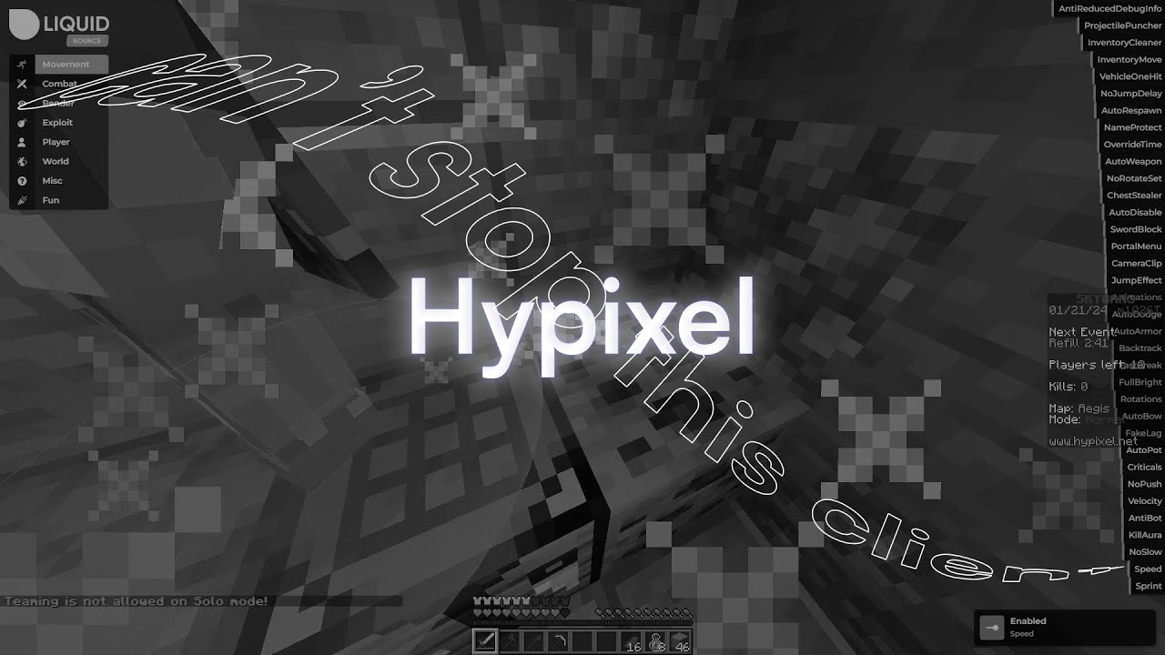 Fastest Scaffold + Best Experience on Hypixel! | LiquidBounce NextGen