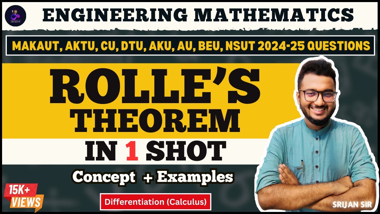 Rolle's Theorem | Mean Value Theorem | PYQs | Calculus | Engineering Mathematics