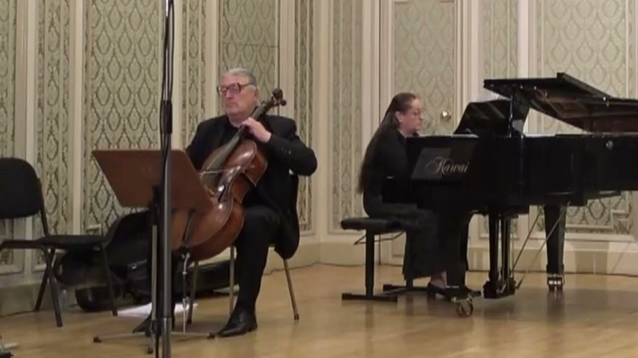 Nikos Skalkottas „Tender melody” for Cello and Piano, with Marcel and Sanda Spinei