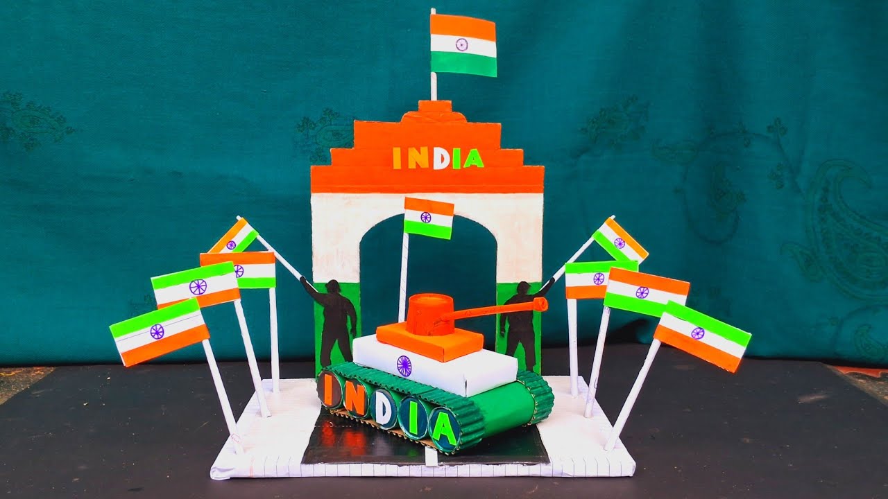 INDIAN gate with cardboard craft | independence day special india gate craft | 15 August craft | 