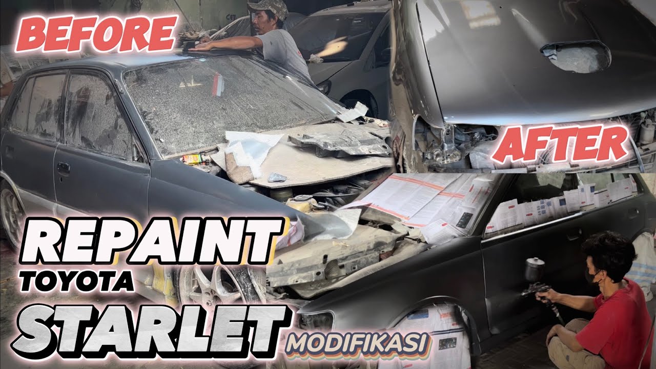 Repaint Toyota Starlet Modifikasi Simple 🔥