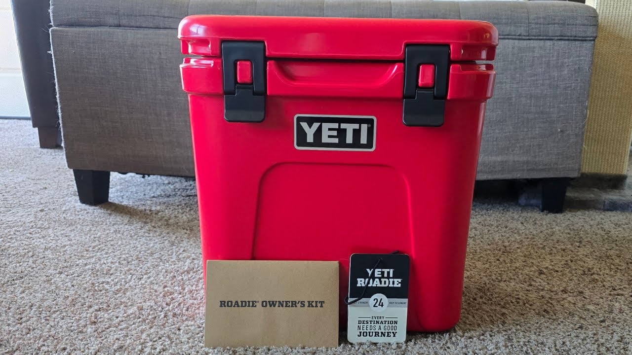 YETI Roadie 24 Hard Cooler | Lightweight, Durable, Portable Ice Chest for Travel & Camping