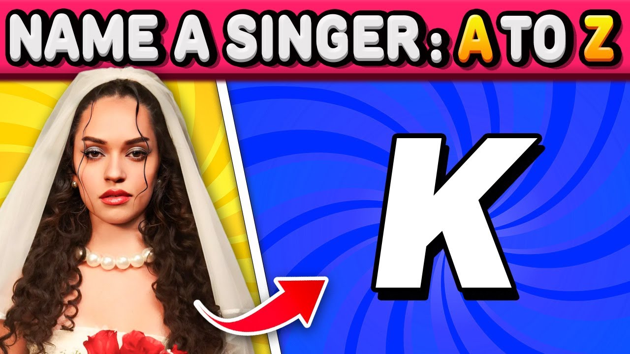 NAME A SINGER: A TO Z 🔤 | SONG ASSOCIATION QUIZ 🔥 Music Quiz 2025