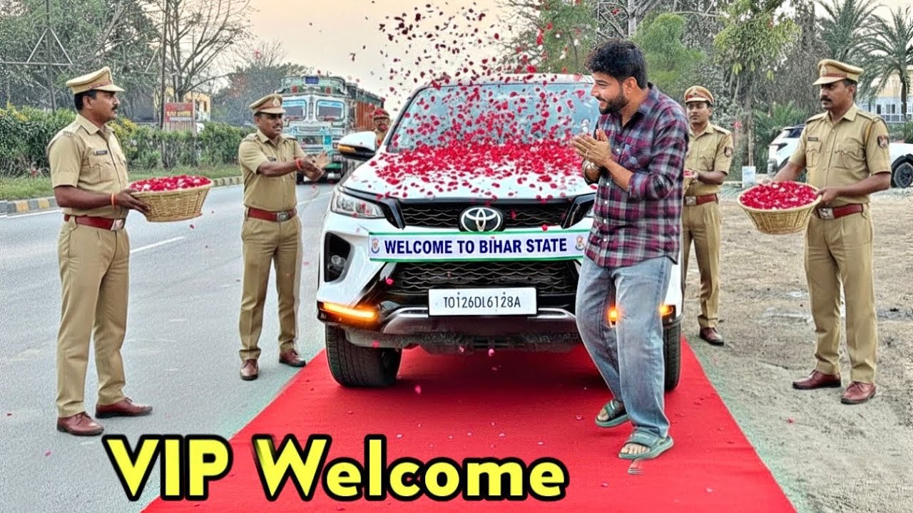 Bihar Police ने किया हमारी Fortuner का GRAND WELCOME 🤗🌹
