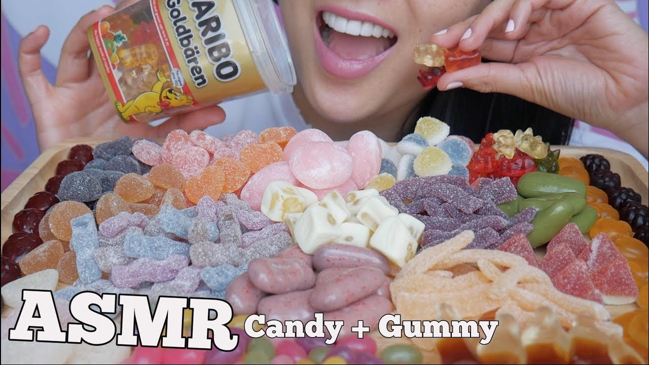 ASMR SUGAR CANDY MOCHI GUMMY (SOFT CHEWY EATING SOUNDS) *Japanese SWEETS | SAS-ASMR