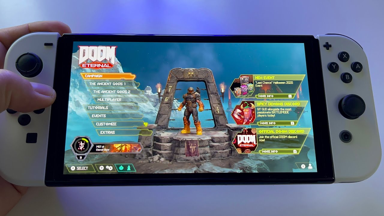DOOM Eternal | Switch OLED gameplay