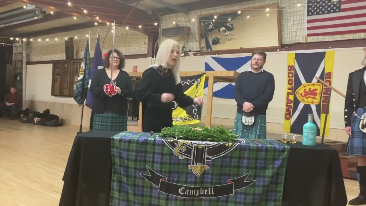 Clan Campbell Members Celebrate Robert Burns Night 2024