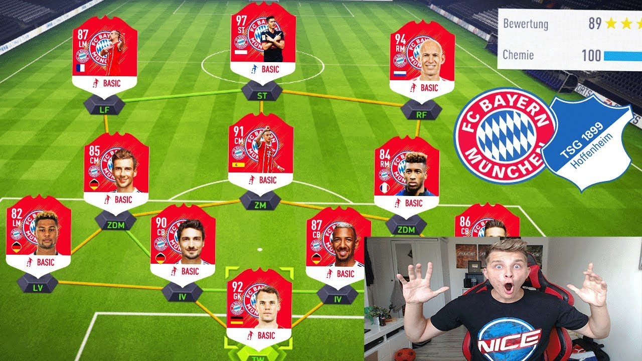 Wer wird BUNDESLIGA Meister? BAYERN vs. HOFFENHEIM Fut Draft Challenge! - Fifa 18 Ultimate Team