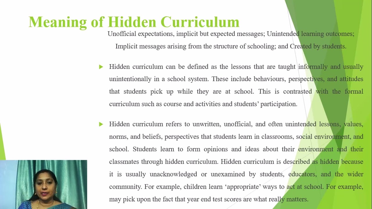 3.3.Understanding of hidden and enacted curriculum