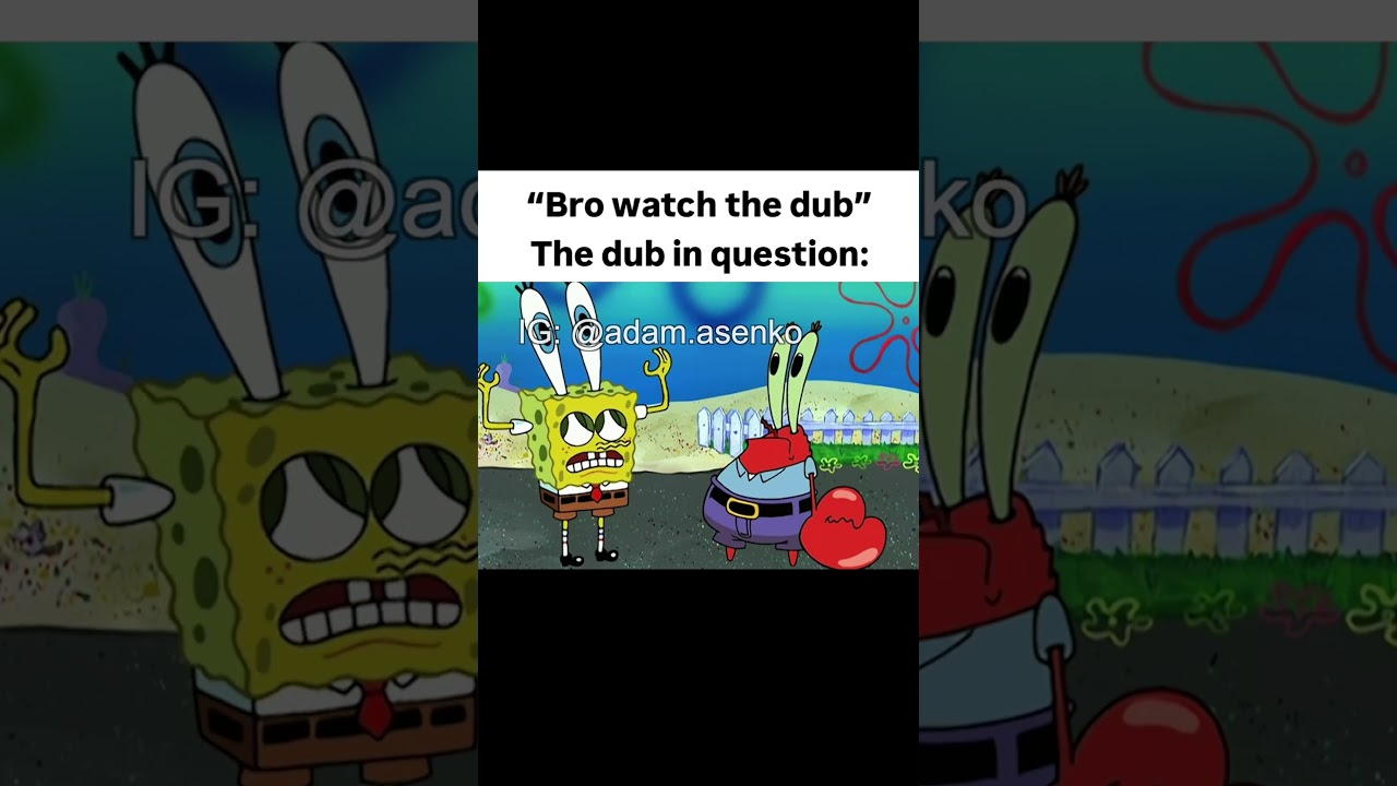 Another silly SpongeBob dub #anime #voiceactor #spongebob