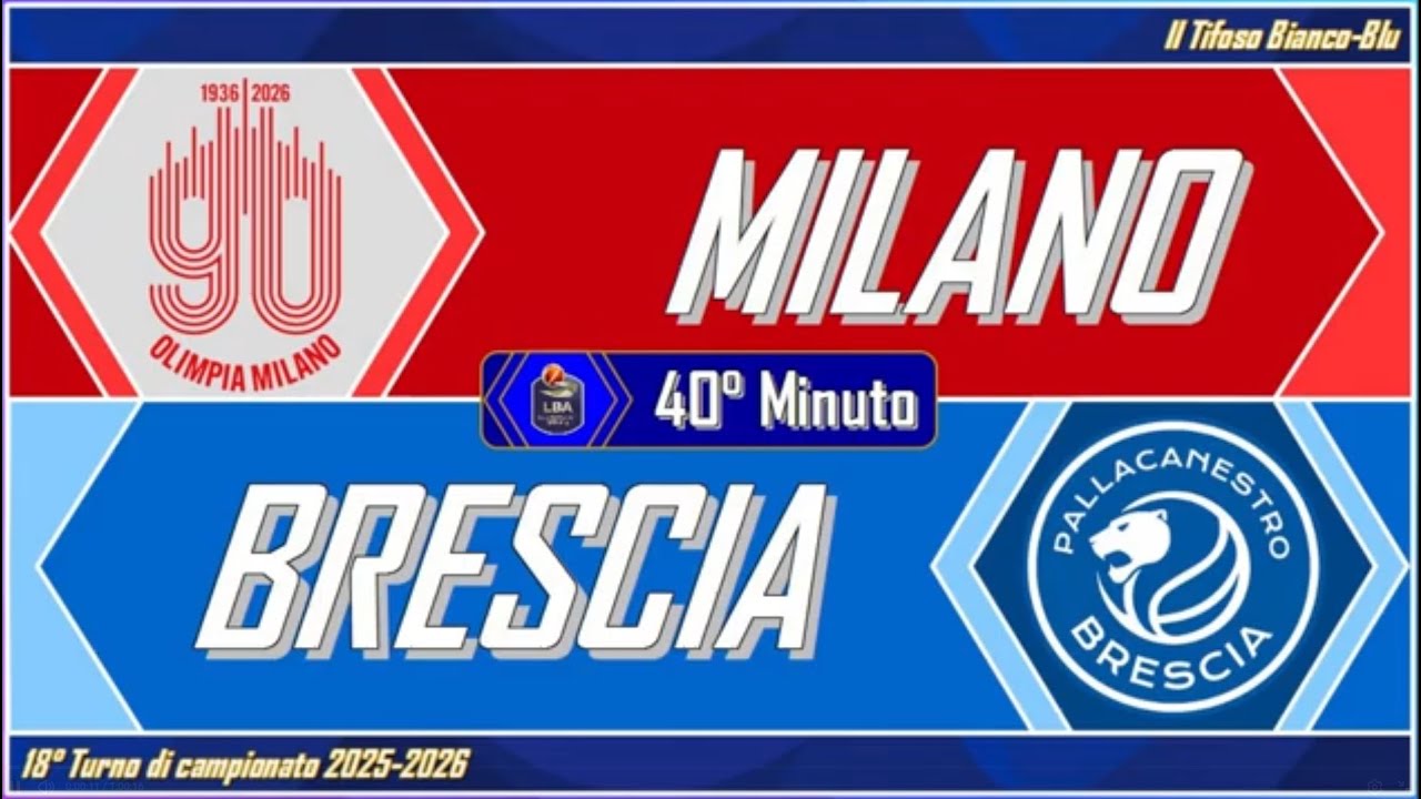 Milano vs Brescia: 18° Turno LBA 2025/26 - 40° Minuto