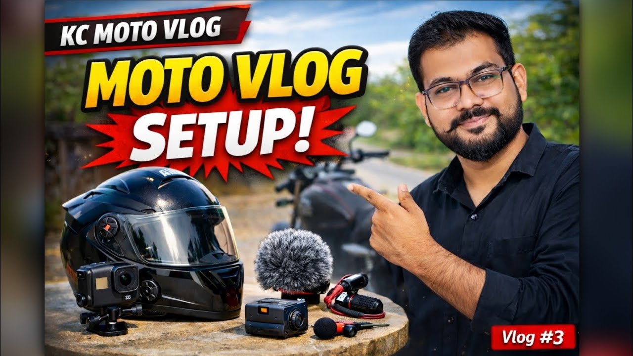 Moto Vlog Setup Full Guide 🔥 Helmet, Camera & Mic | Beginners Moto Vlogging | Vlog #3 
