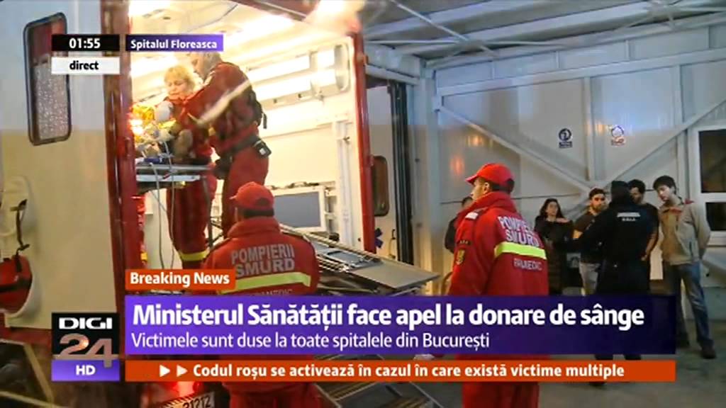 Incendiu in clubul Colectiv  Bucuresti - 27 de morti  162 de raniti