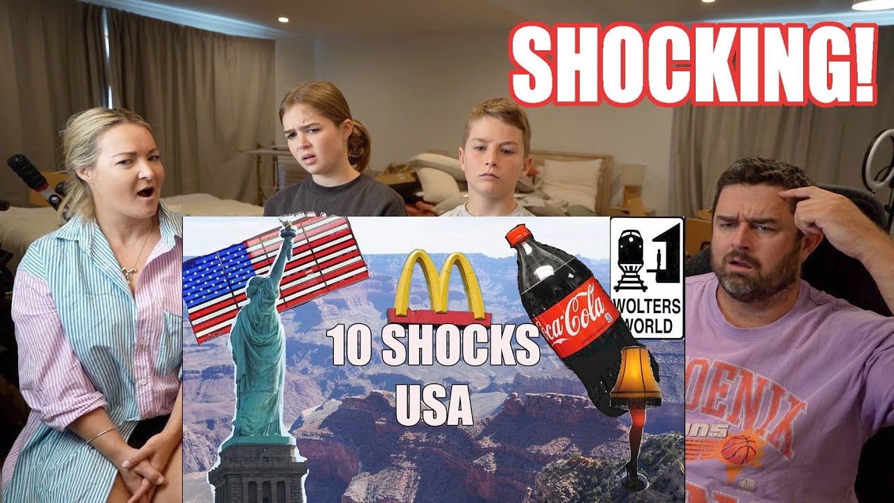 New Zealand Family React to 10 Culture Shocks Foreign Tourists Have When They Visit America