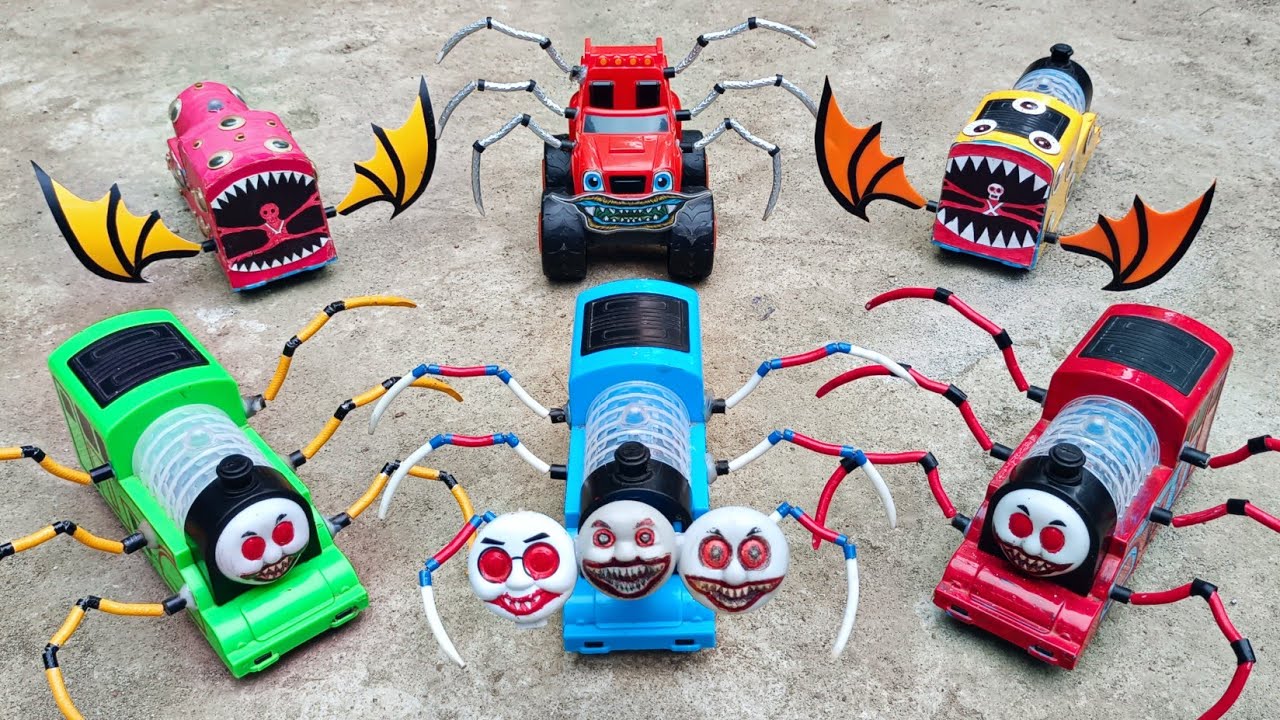 Upgrade Kereta Api Thomas and Friends Become a Three Head Spider Ghost Train, Train Eater, Blaze