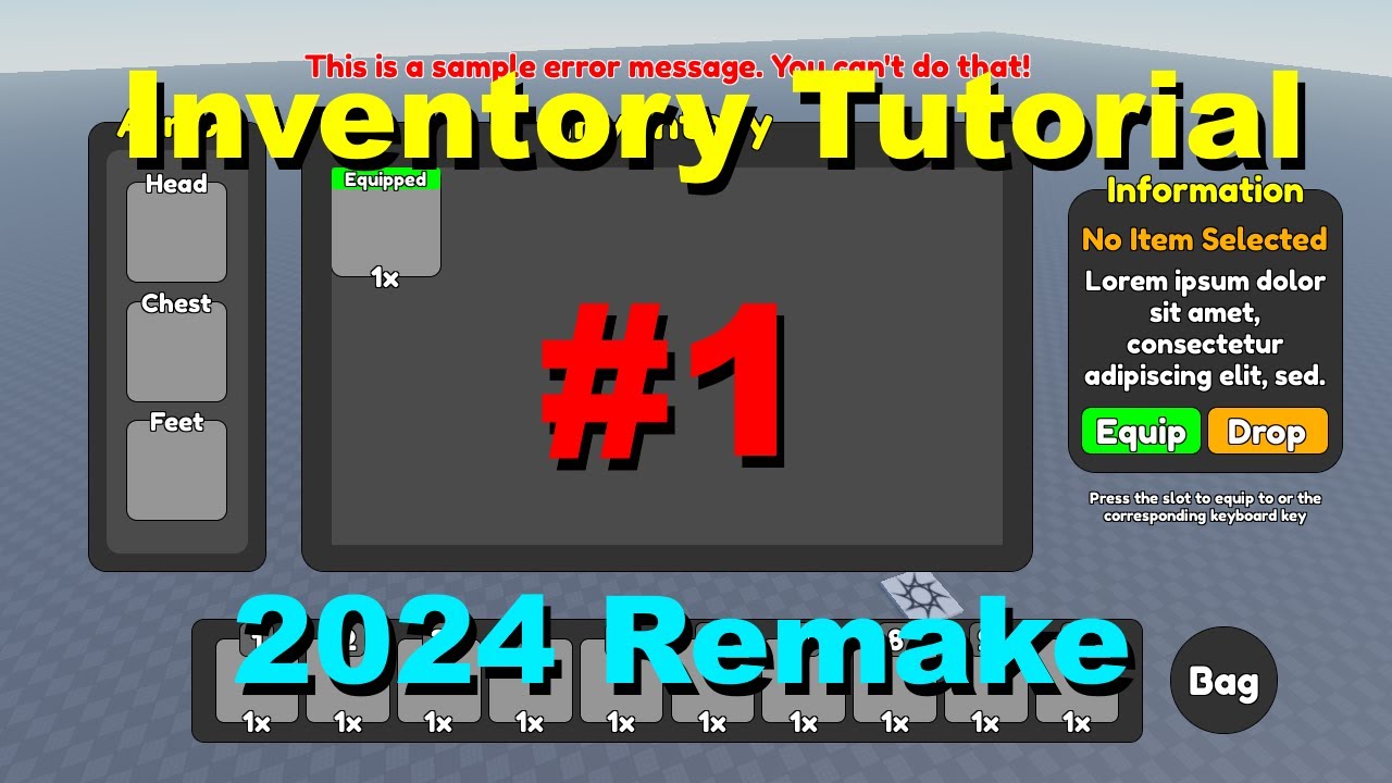Учебник по инвентарю Roblox Studio 2024 Эпизод 1 — графический интерфейс