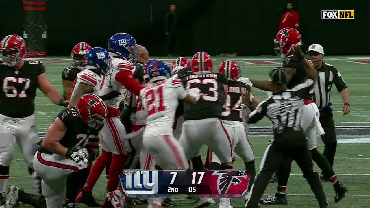 Giants - Falcons Fight | 2024 NFL Week 16