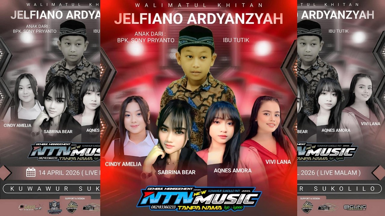 #livestream NTN MUSIC :: KHITAN JELFIANO ARDYANZYAH :: HR PRO AUDIO // KUWAWUR - SUKOLILO 14/04/2026