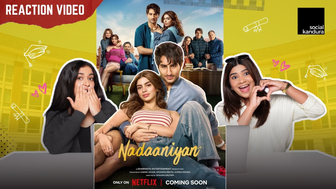 Nadaaniyan | Official Trailer | Ibrahim Ali Khan, Khushi Kapoor  | Trailer Reaction Video