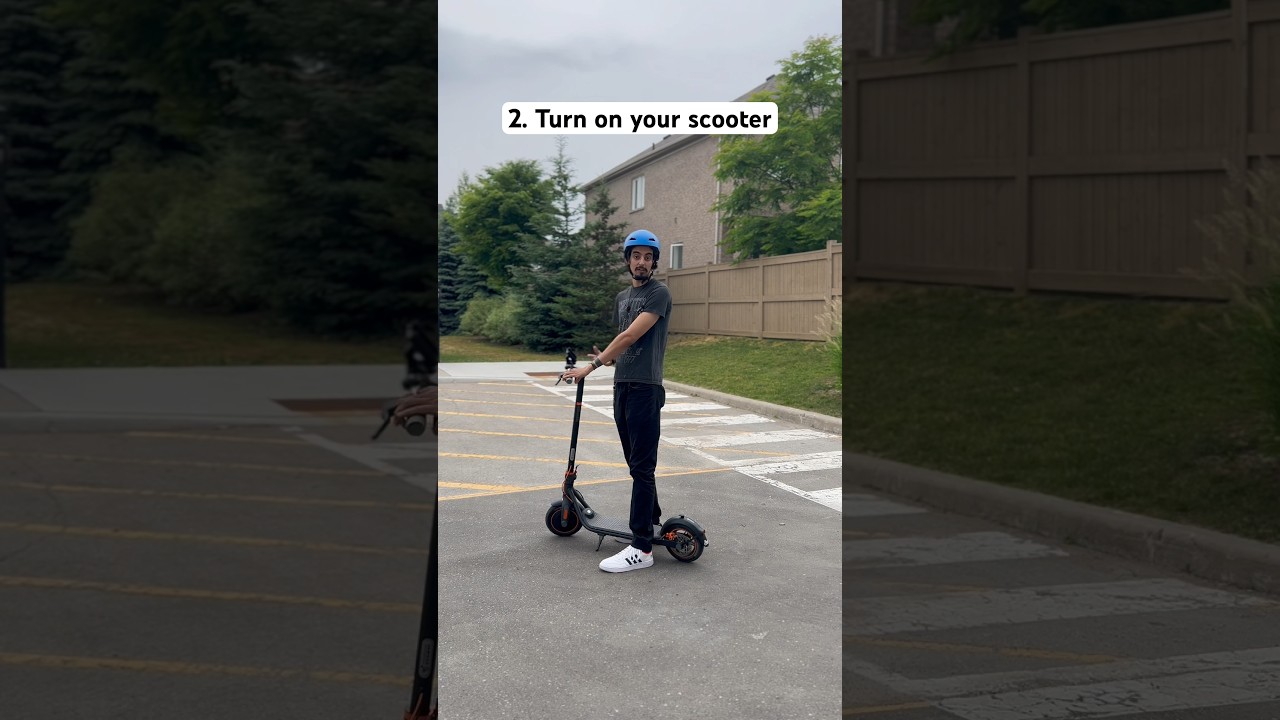 How to ride an electric scooter in 4 easy steps! #segway #escooter #electricscooter #scooter #safety