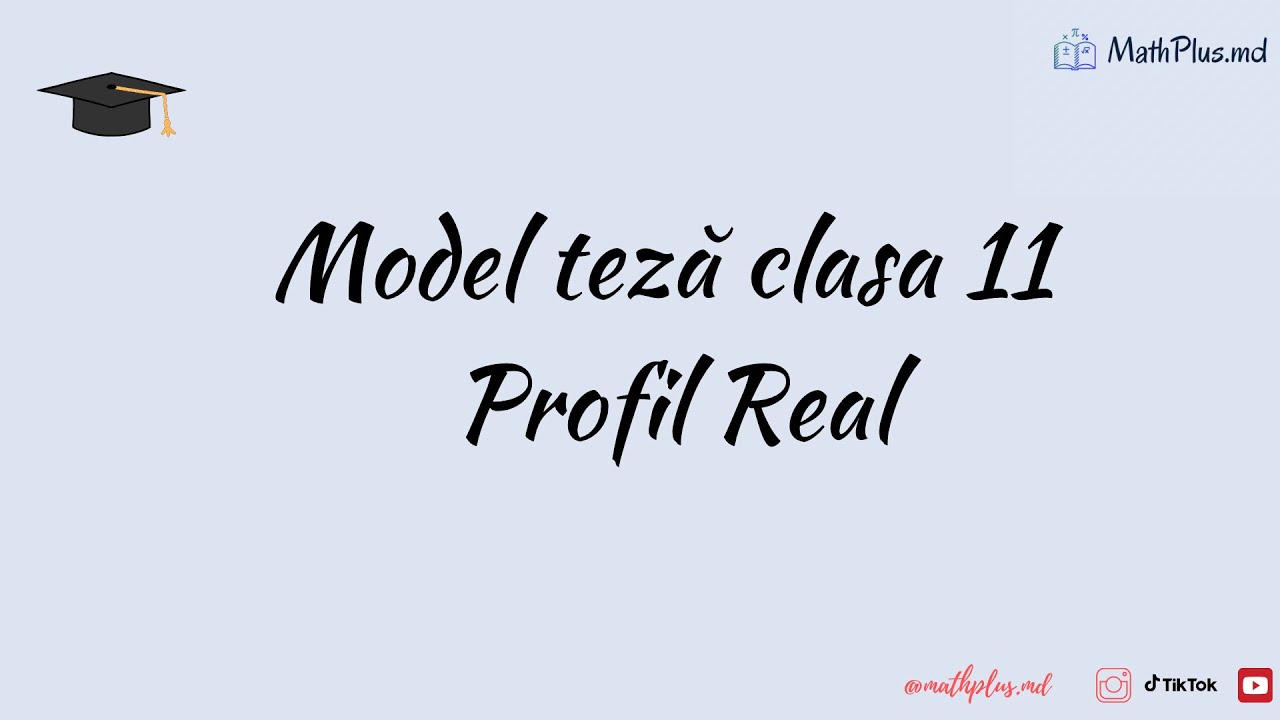 Model Teza clasa 11
