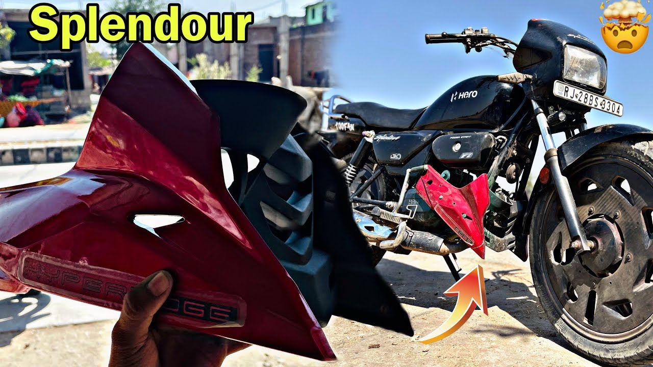 Splendor modified engine guard install RTR 160 4v  refresh old engine guard fitting splendour 😍