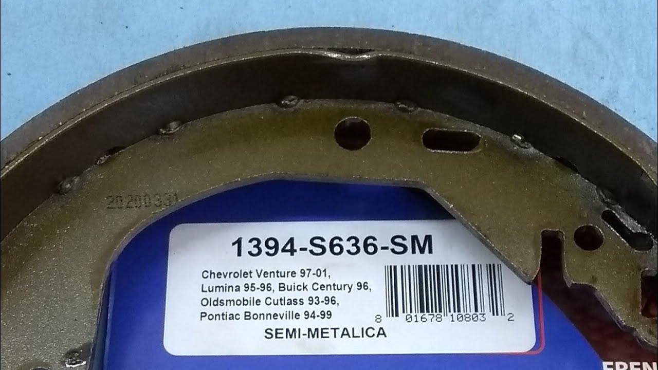 zapatas frenos traseros venture Lumina brake shoes