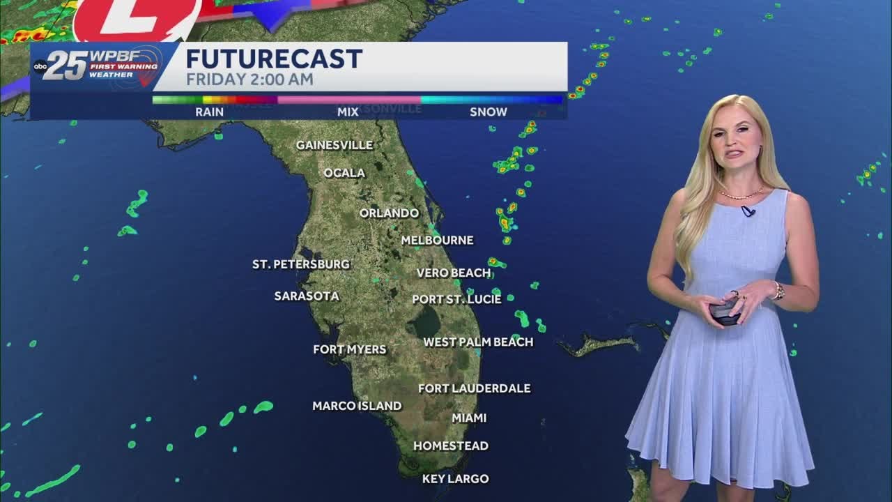 A chance for rain in South Florida this weekend