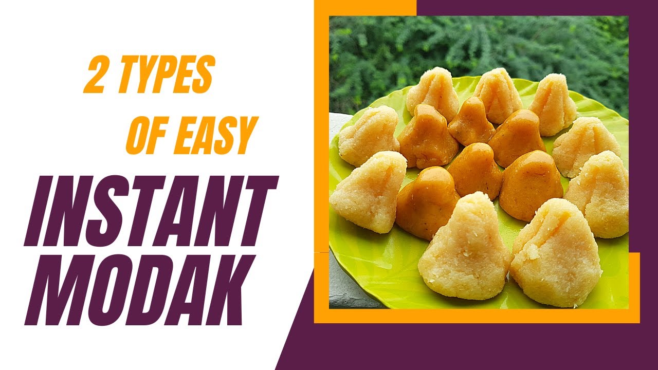 2 Instant Modak | Ganesh Chaturthi special झटपट मोदक | Coconut Modak | Mawa Modak Spoons Of Sangeeta