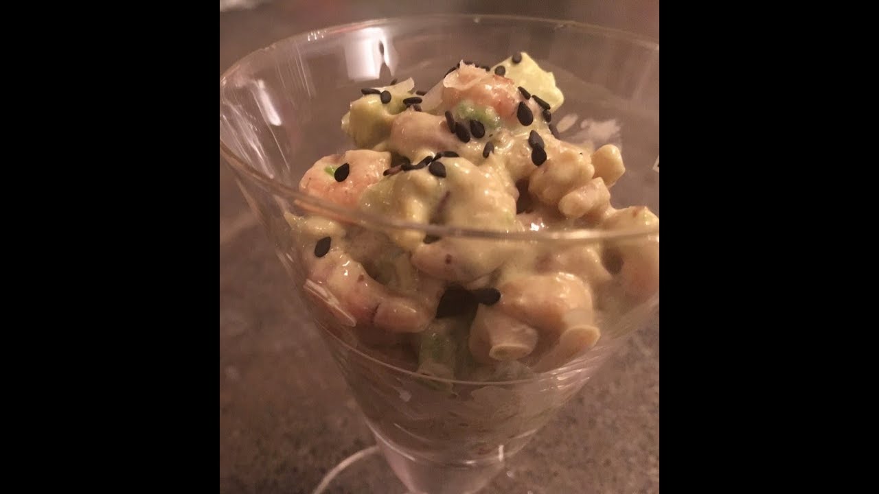 Hapje van Hollandse garnalen en avocado