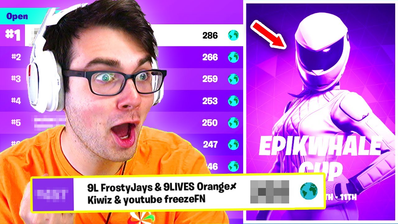 I Competed in the FIRST Squads Tournament of the Year in Fortnite! (All Epikwhale Cup Games)