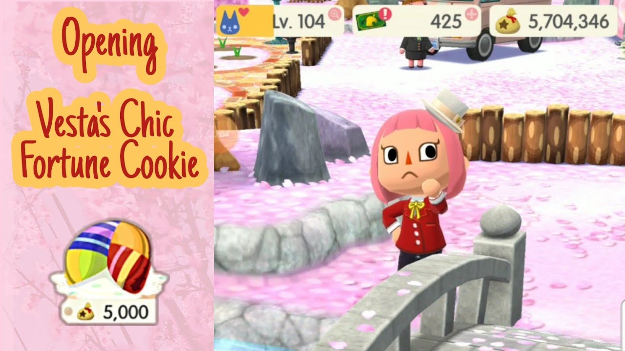 Opening Vesta's Chic Fortune Cookie | Animal Crossing Pocket Camp