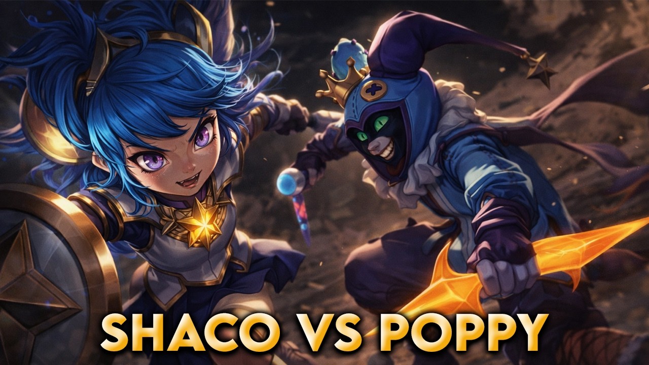 16 KILL AP SHACO JUNGLE vs POPPY - ONE SHOT TRAP KING | League of Legends