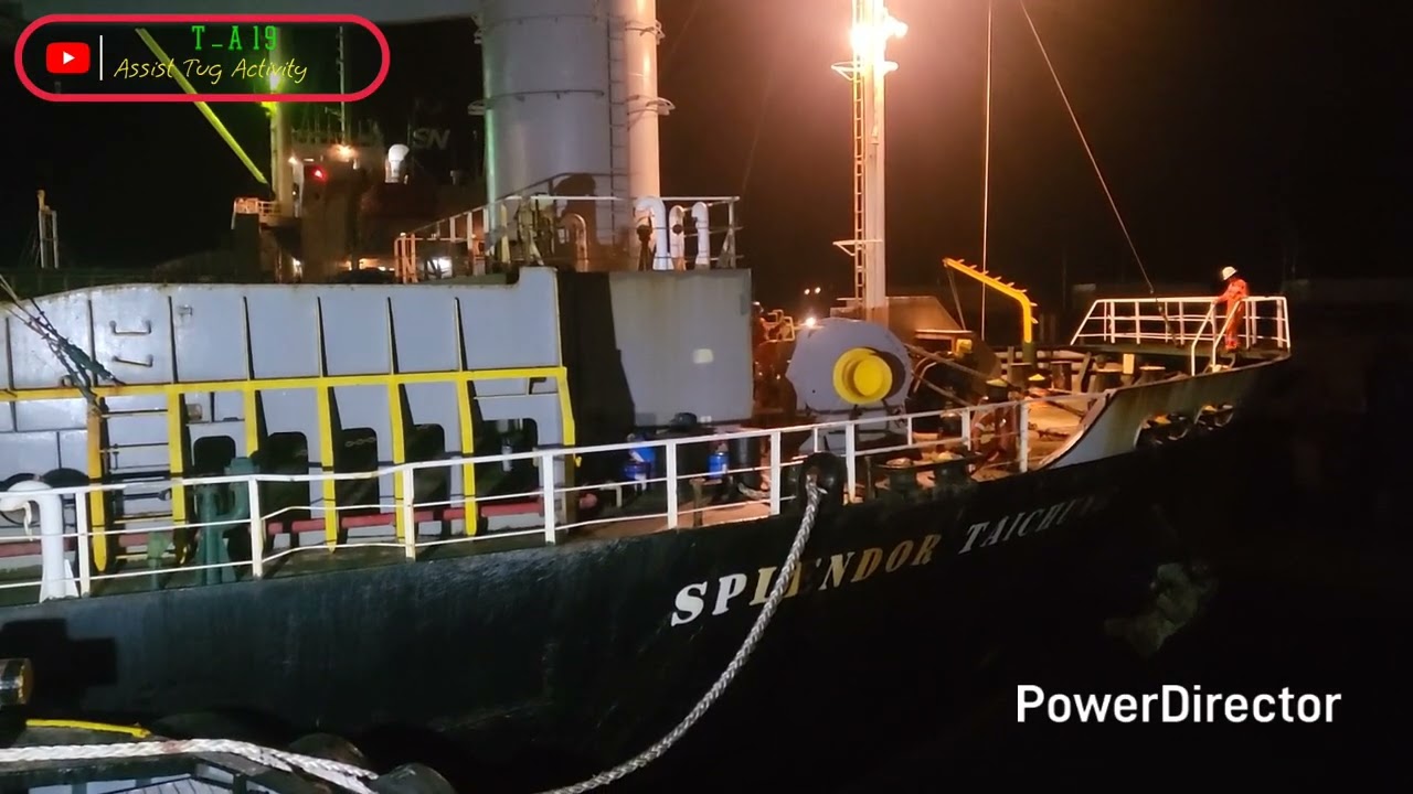 MV SPELENDOR TAICHUAN || Proses UNBERTHING at jetty || Help Two assist tug and One Pilot OB
