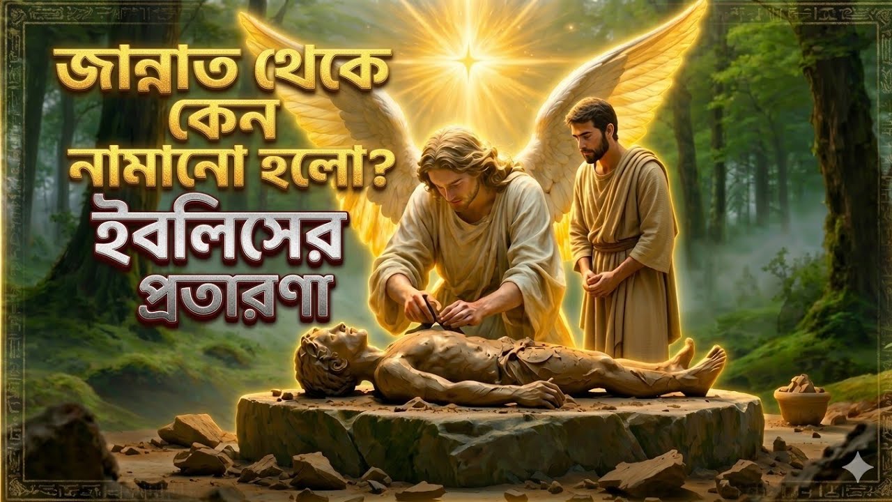 মানুষ সৃষ্টির রহস্য (Part 2) | হযরত আদম (আঃ)-এর জীবনের অজানা ঘটনা | Islamic Story Bangla