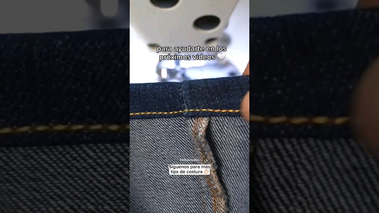 Como hacer dobladillo de jeans correctamente (sin bultos)