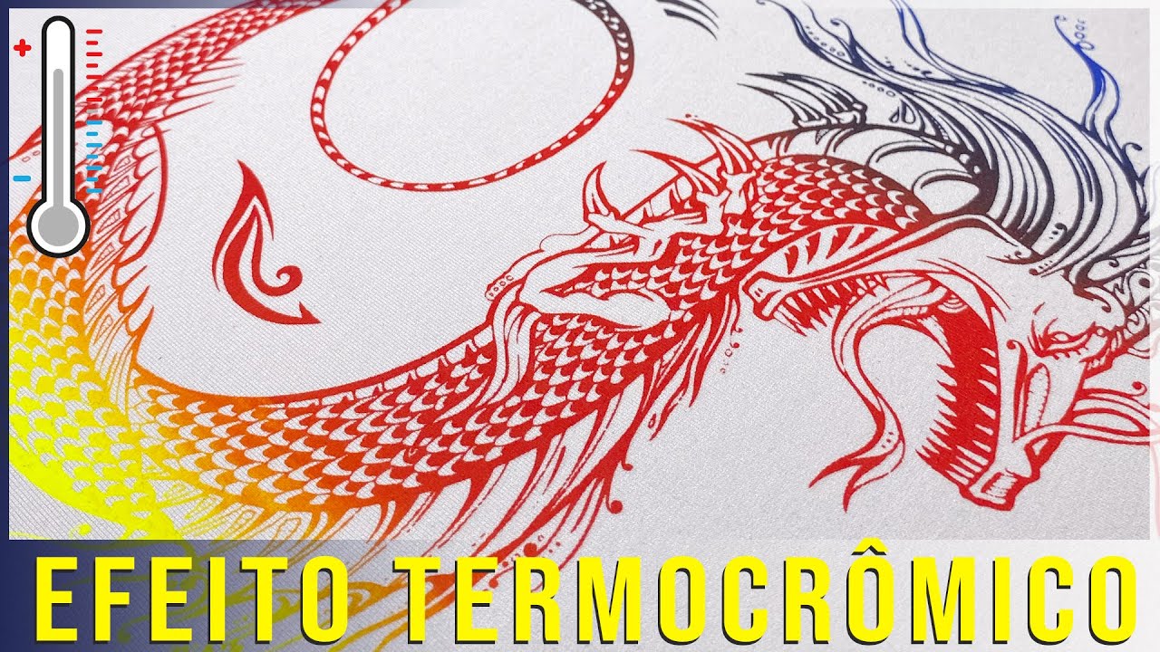 Serigrafia - Estampas com efeito  Termocrômico