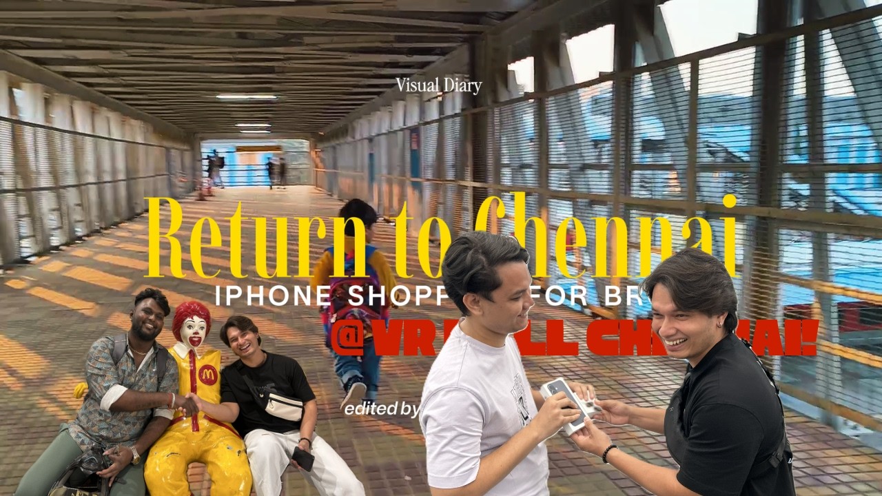 Returned from Hyderabad by Train & Bought an iPhone for My Brother 📱at VR Mall Chennai| Nepalipaiyan