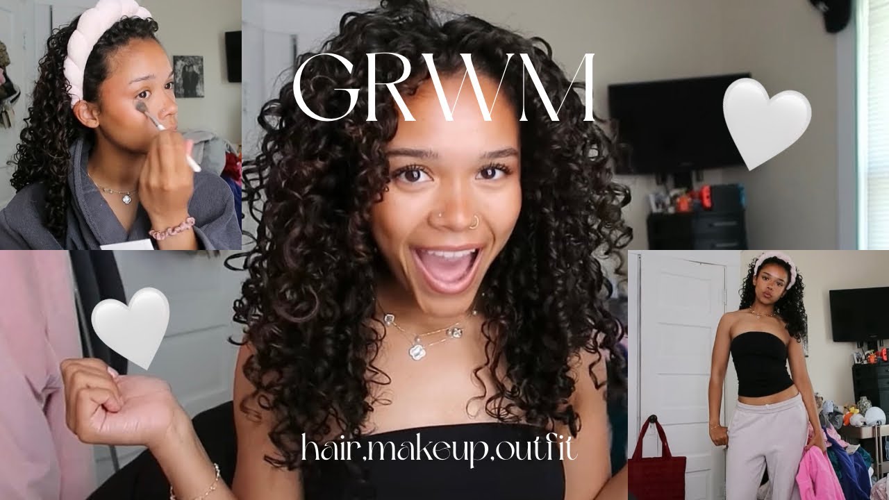 full grwm! (hair, makeup, outfit)