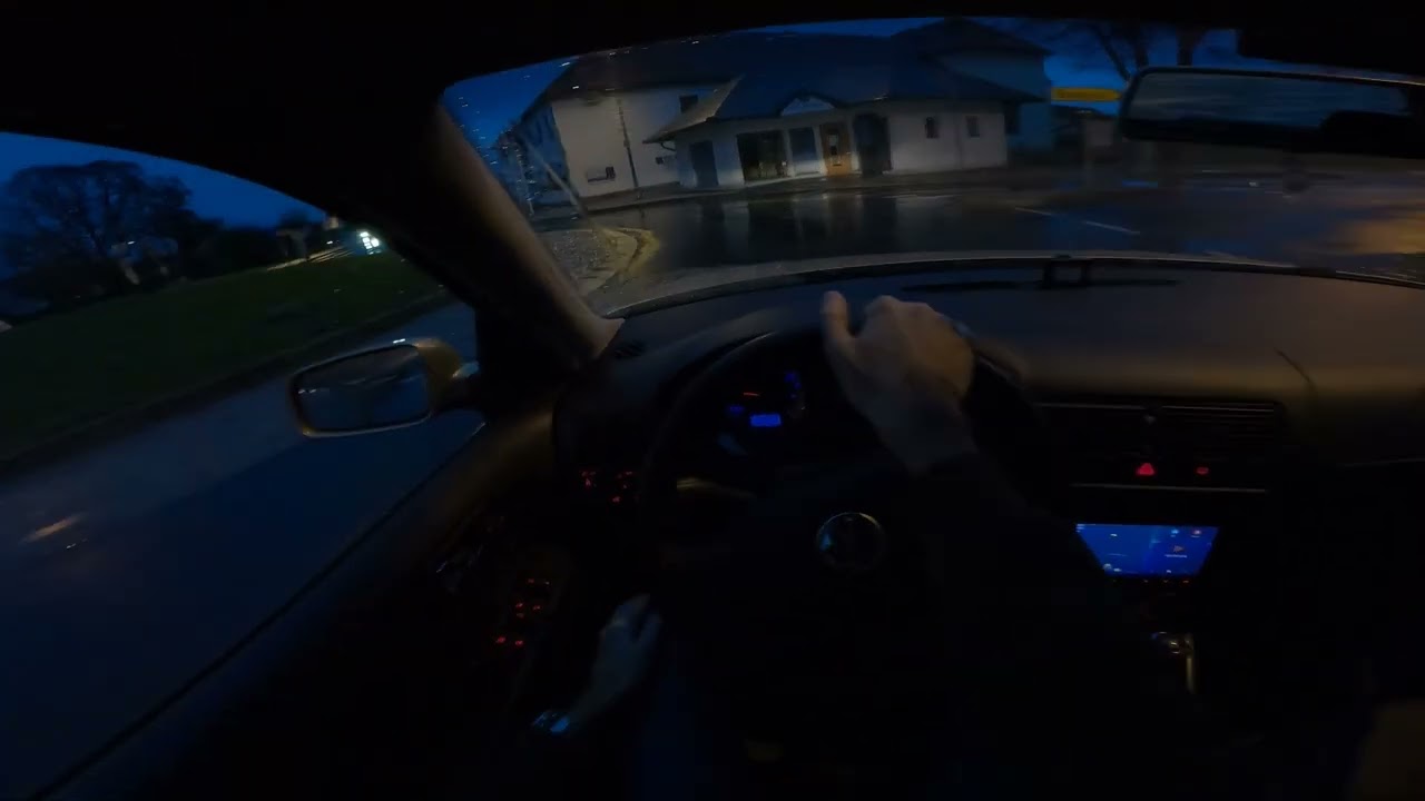 POV rainy morning drive | VW Golf Mk4 | ASMR | POV drive | GoPro