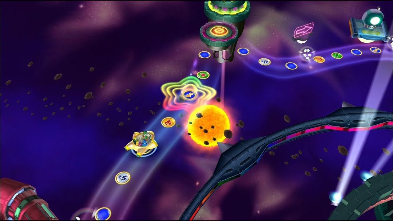 Mario Party 9 Bowser Station #8 Yoshi vs Peach vs Magikoopa vs Koopa Master Difficulty