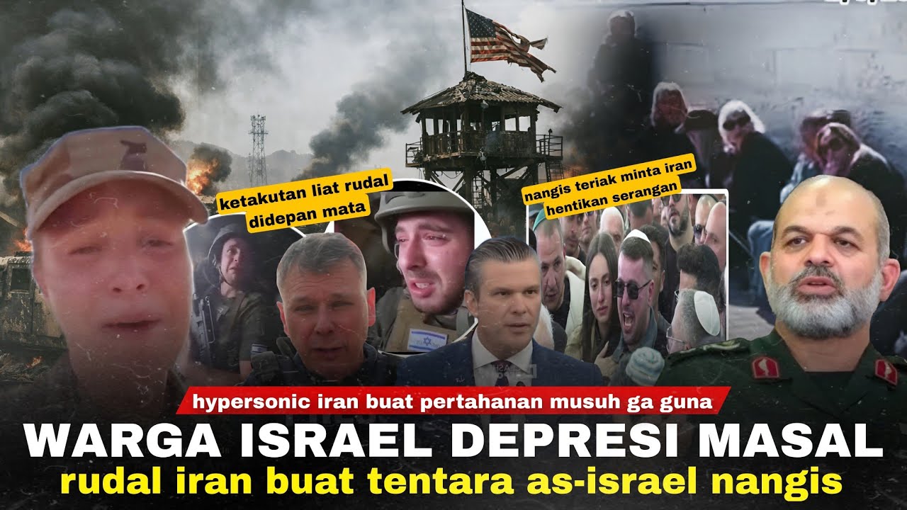 Warga Israel Gangguan M3ntal Masal: Tentara AS-Israel Nangis. Pangkalan Militer Terbesar AS Hancur