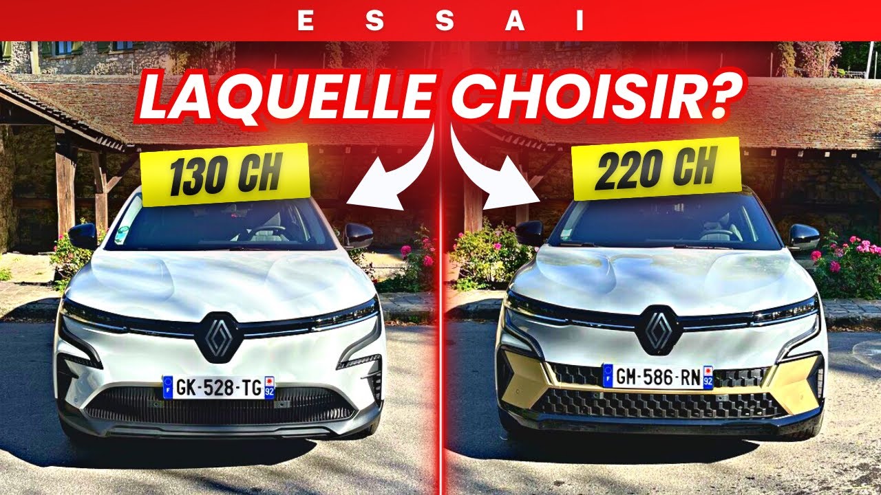 Essai Renault Megane E-Tech 130ch vs 220ch : Laquelle choisir ?