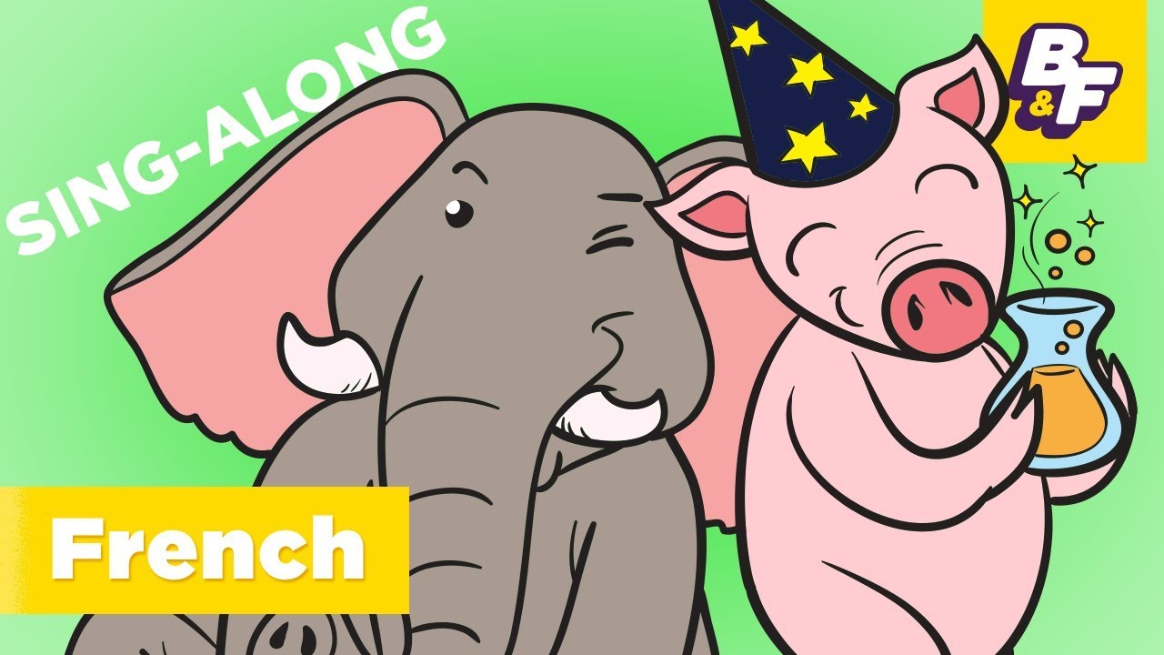 Beginner French Party Sing-Along Song | BASHO & FRIENDS 4k Learning | La F&ecirc;te - The Party