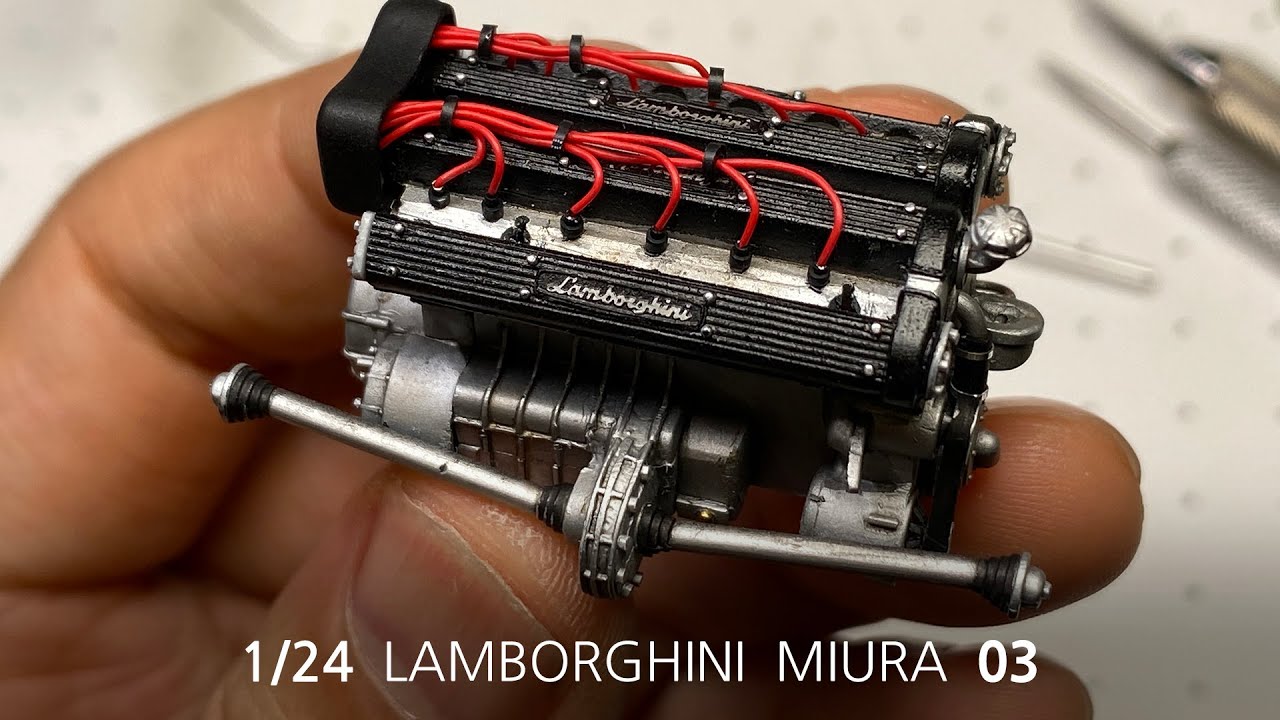 LAMBORGHINI MIURA 1/24 HASEGAWA - part 3