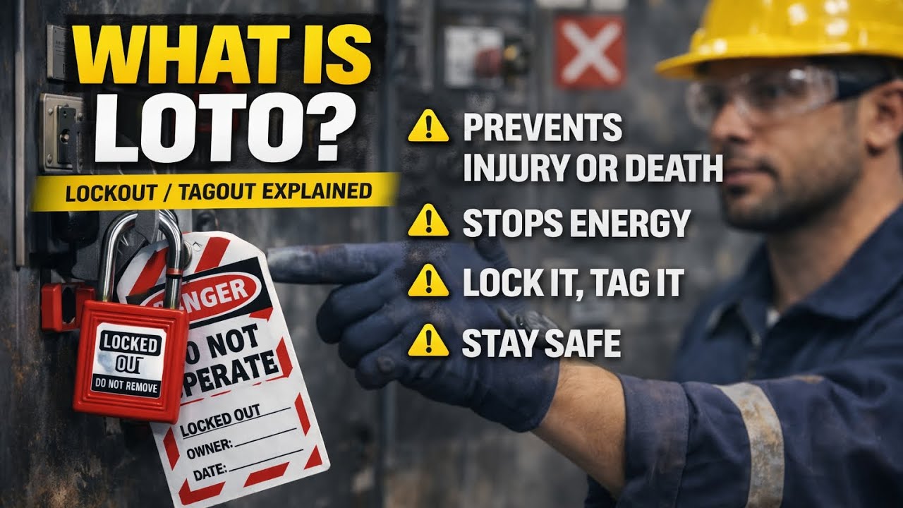 Industrial LOTO Explained | Lockout Tagout Safety Procedure (OSHA)|what is loto full details 
