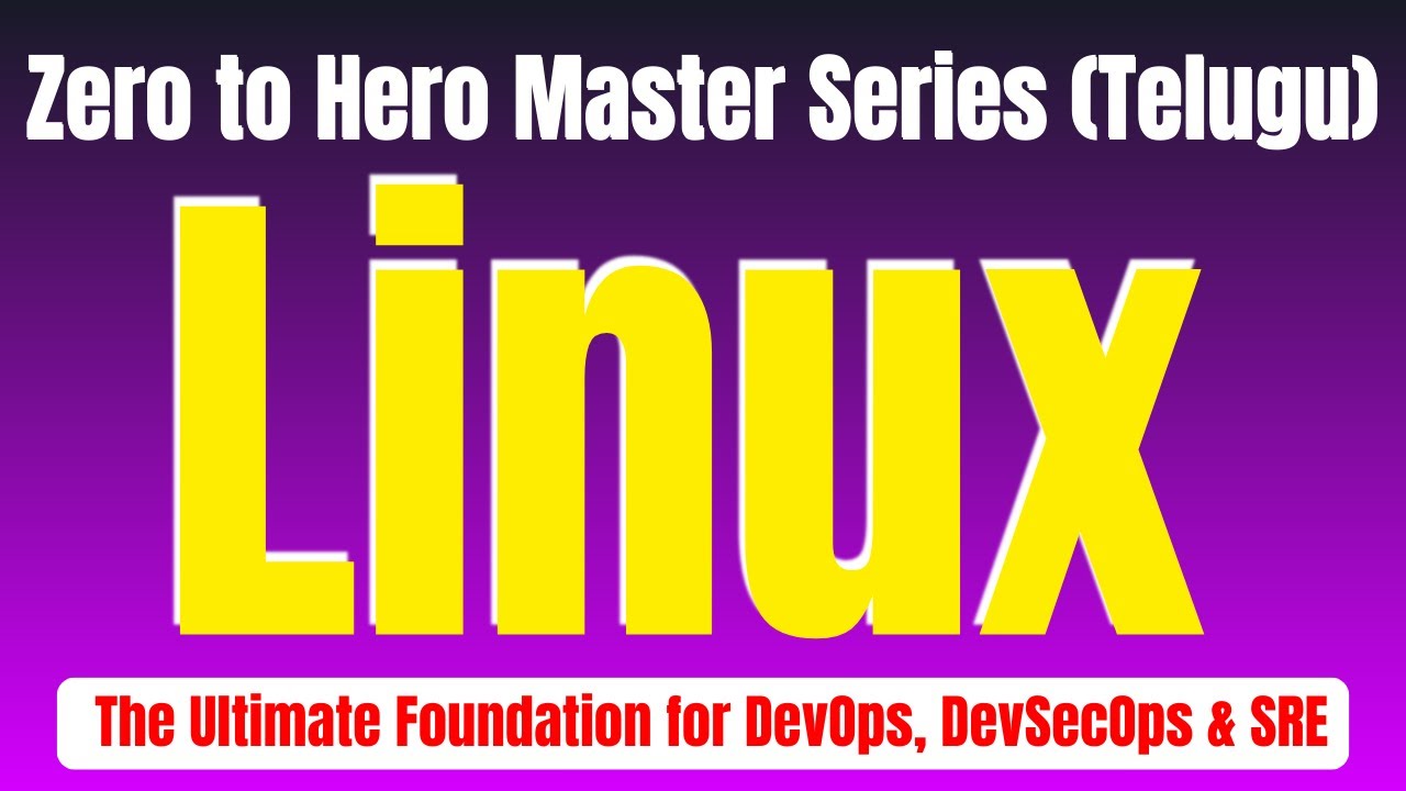 🐧Серия уроков Linux от героя до новичка на телугу | для DevOps, DevSecOps и SRE от kk | #devopsby...